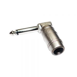 Plug mono 1/4 mono metal right angle