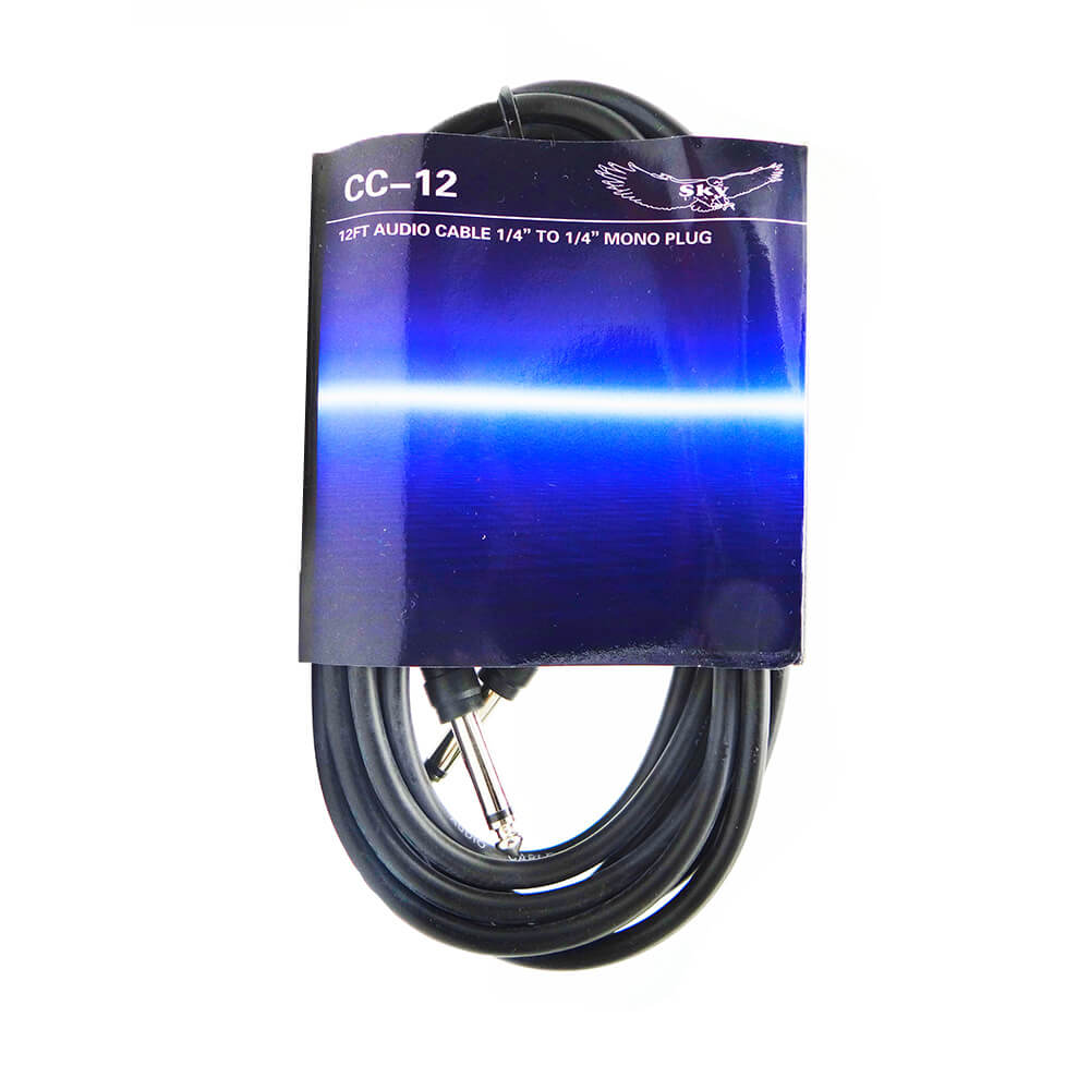 Extensión 1/4" mono a 1/4" mono 12ft Sky