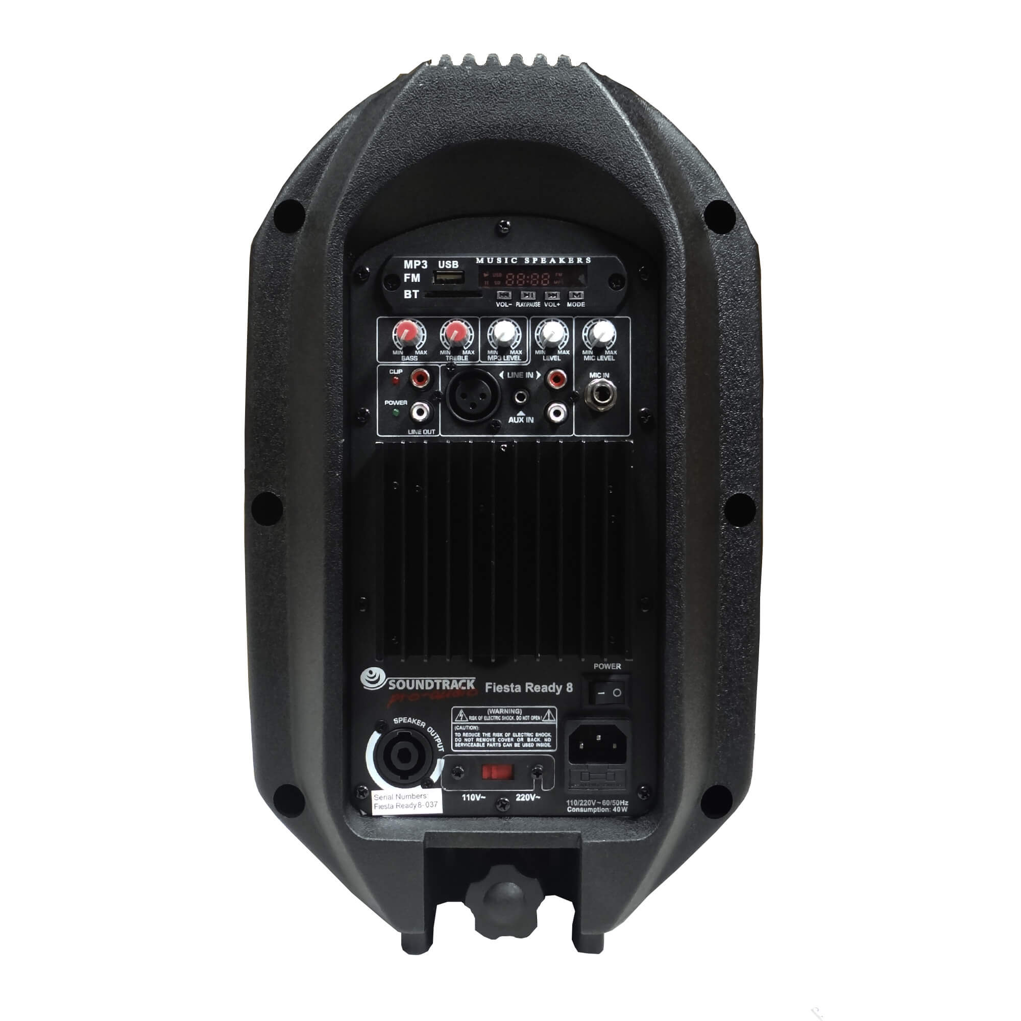 Set de bafles activos 8" USB / BT / FM Soundtrack - Imagen 3
