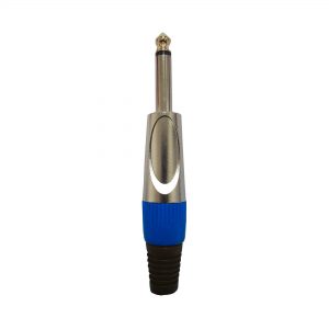 Conector 1/4" mono punta Gold azul
