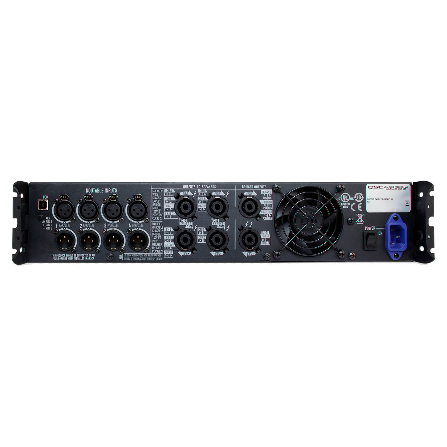 Amplificador de poder 4CH 5600w QSC - Imagen 2