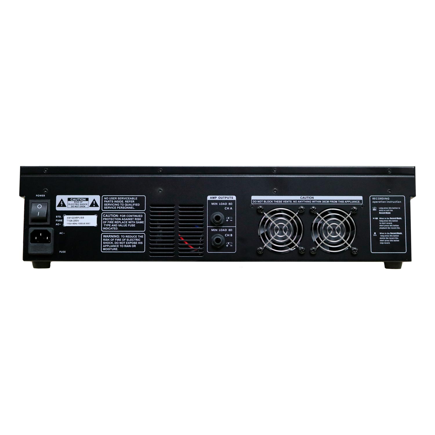 Consola amplificada 12 canales 700W USB/REC XCalibur - Imagen 3