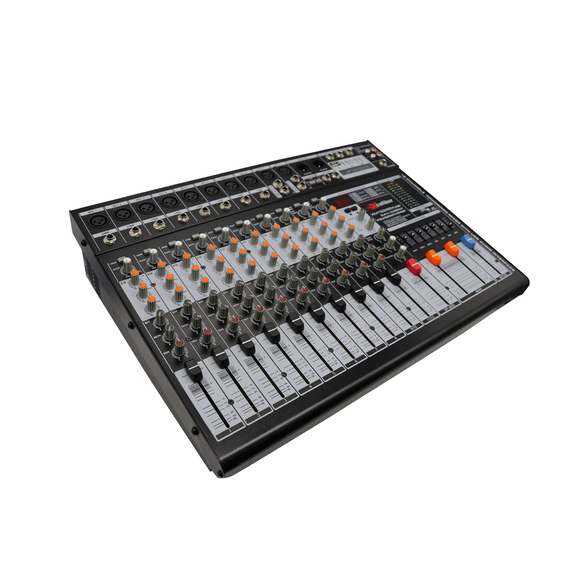 Consola amplificada 12 canales 700W USB/REC XCalibur - Imagen 2