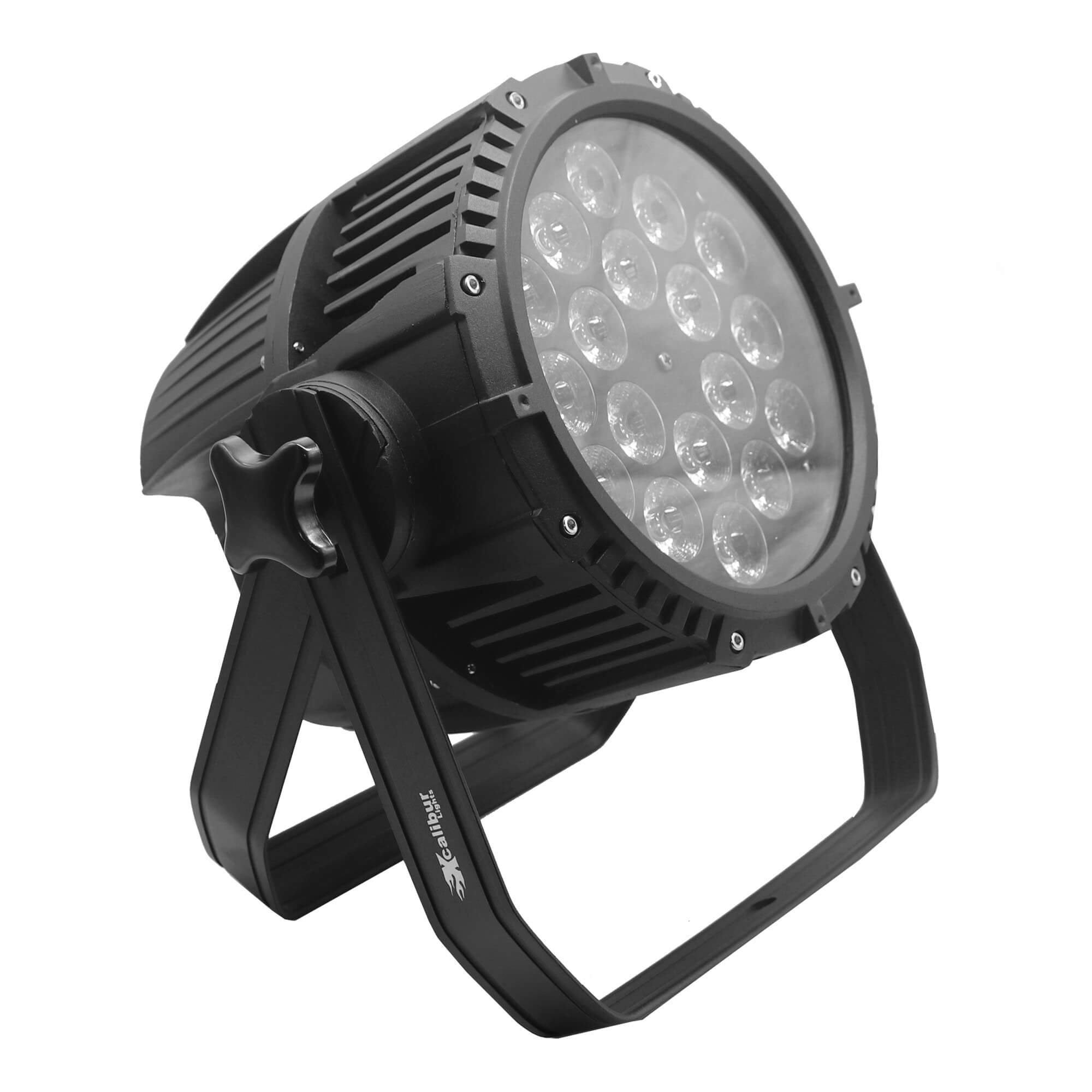 Luces led par 18 x 12w RGBWA+UV p/exterior waterprof Xcalibur