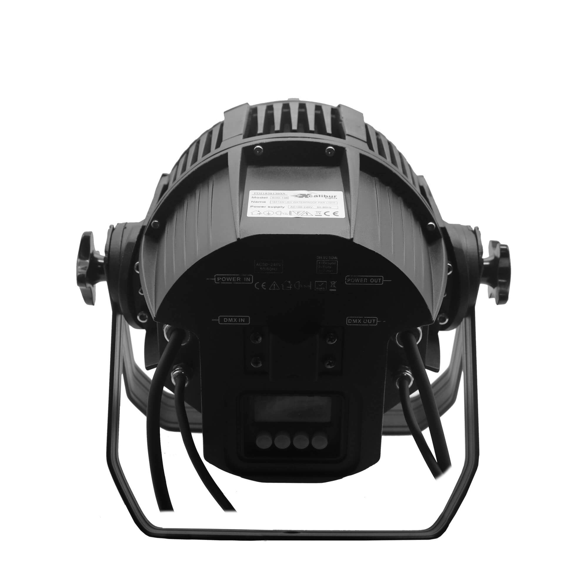 Luces led par 18 x 12w RGBWA+UV p/exterior waterprof Xcalibur - Imagen 2