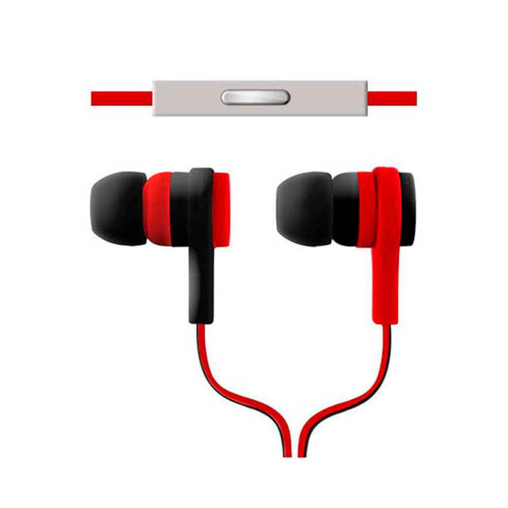 Audífonos con micrófono 3.5mm rojo Ultimate Sound Argom