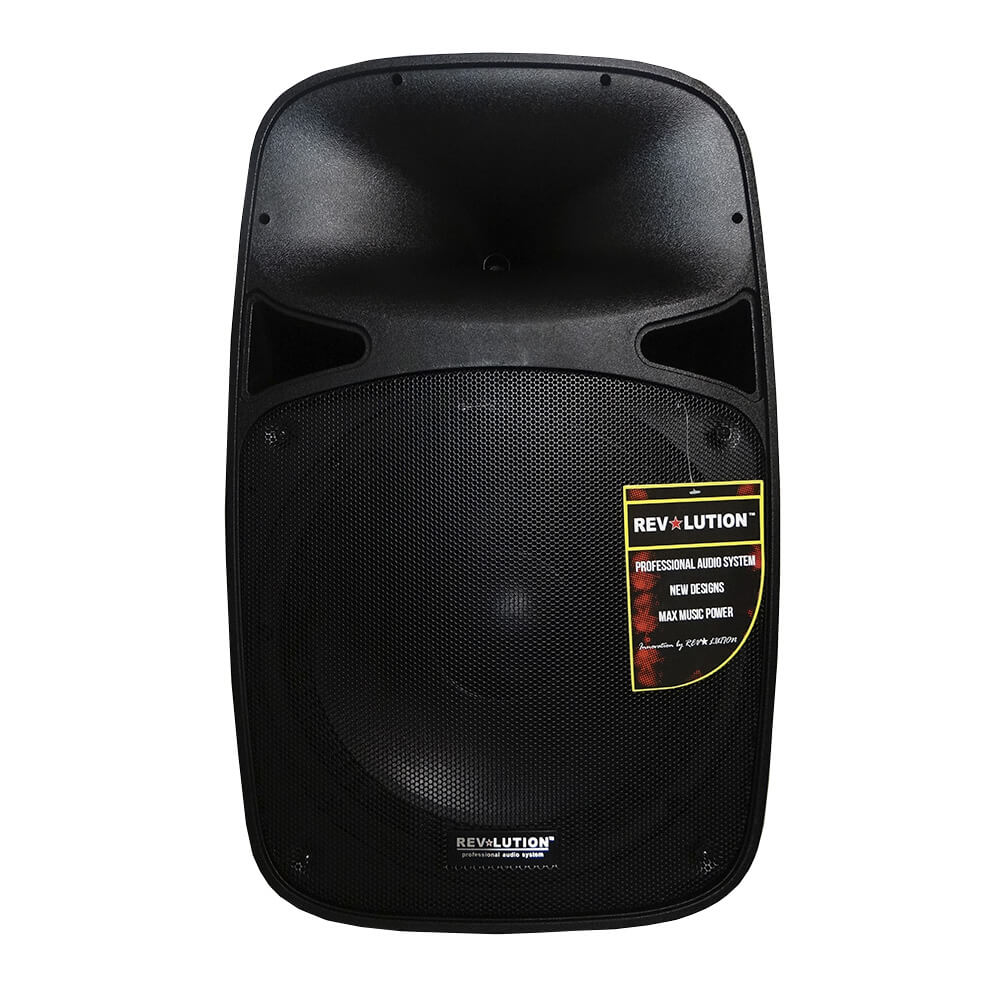 Bafle amplificado 15" con pedestal Revolution