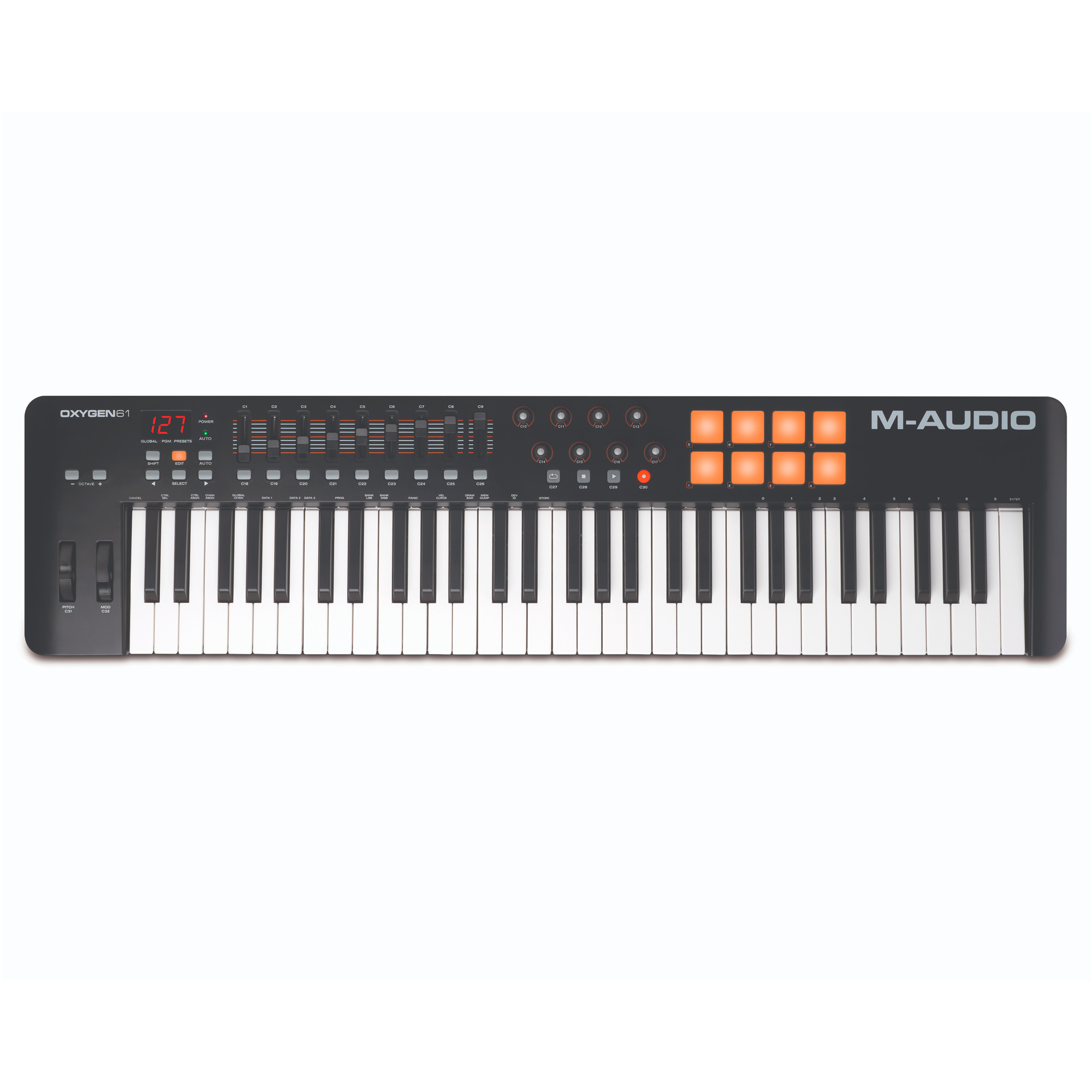 Teclado controlador 61 teclas USB MIDI M-Audio