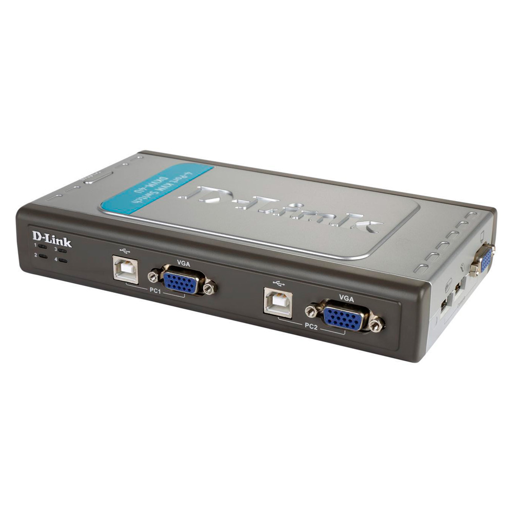 Switch KVM para 4 puertos / equipos D-Link