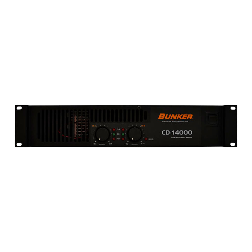 Amplificador profesional Bunker 1400w Class D