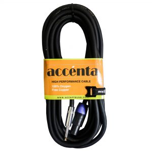 Extensión Speakon macho a 1/4" mono 25ft Accenta