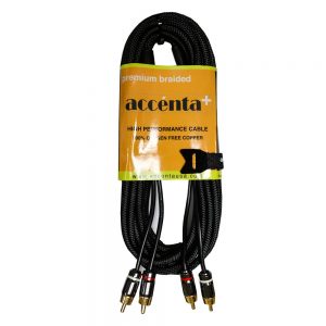 Extensión 2 RCA macho a 2 RCA macho 20ft Accenta