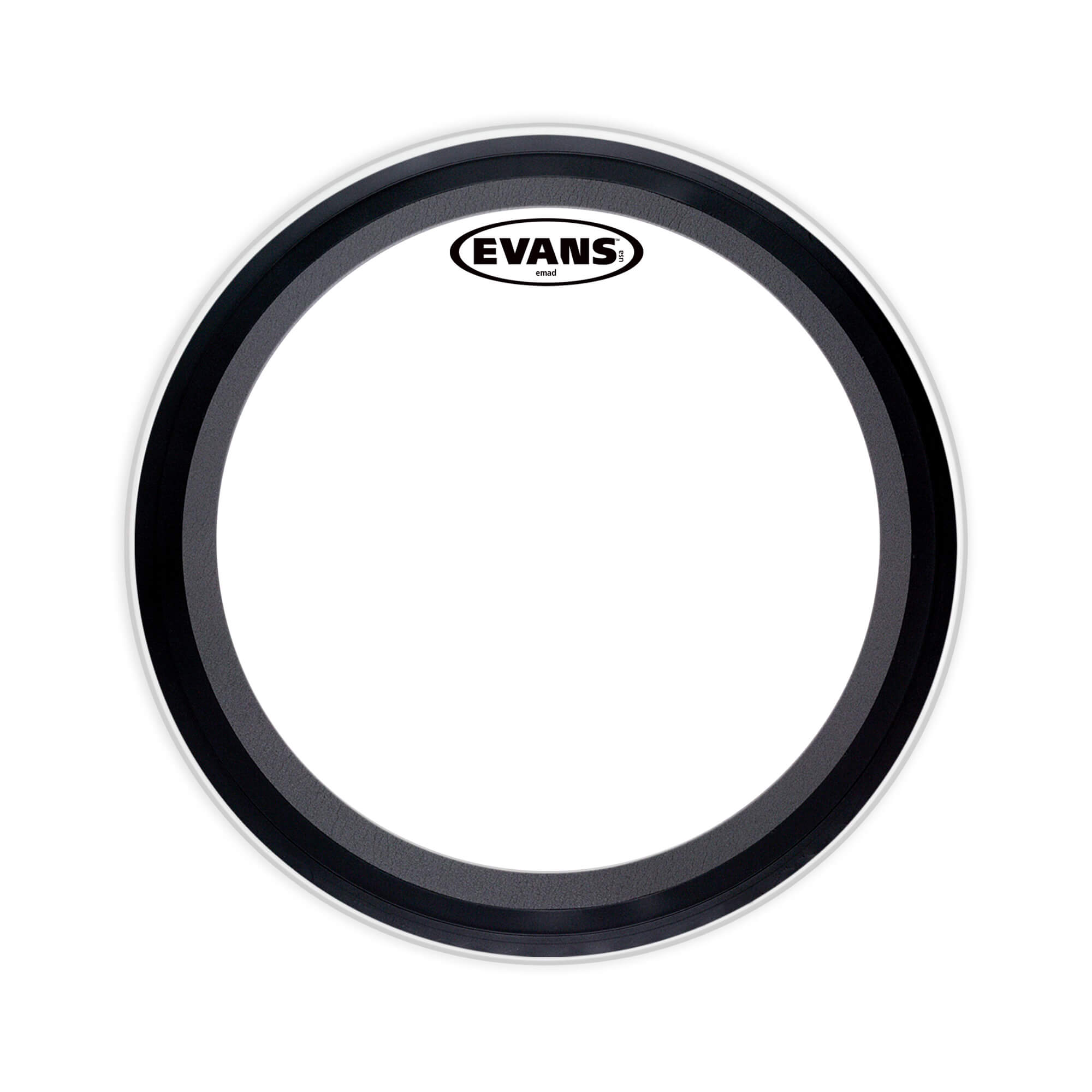 Pelle Per Grancassa Evans BD20EMAD - Sabbiata, 20 Pollici, Sistema EMAD, Colore Bianco