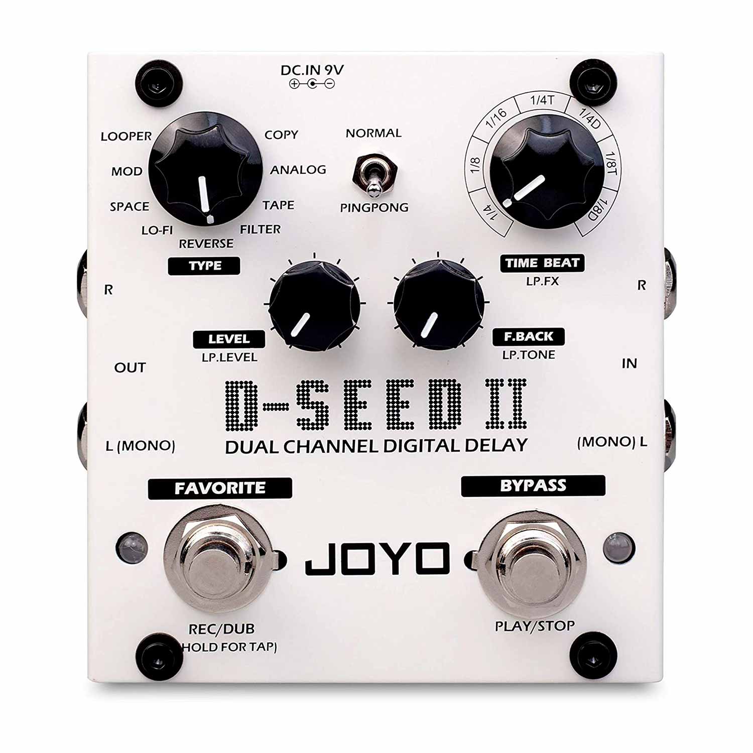 Pedal de efecto para Guitarra dual channel con loop digital delay Joyo -  Electrónica Japonesa