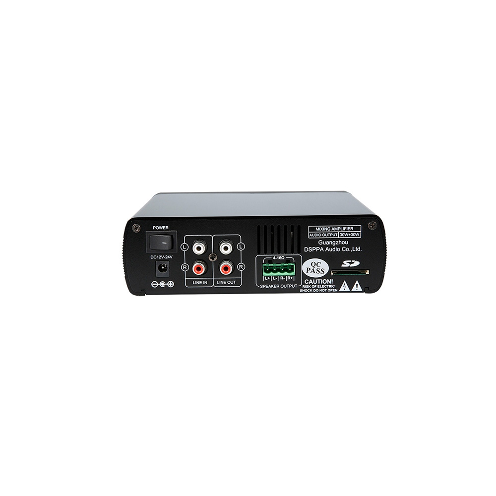 Amplificador PA 2x30w USB / SD / BT dc24v DSPPA - Imagen 2