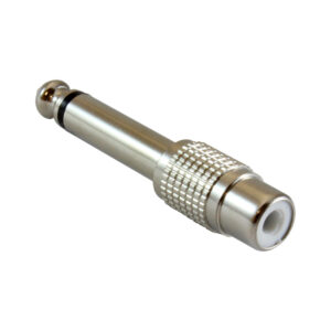 Conector 1/4" mono a RCA metal