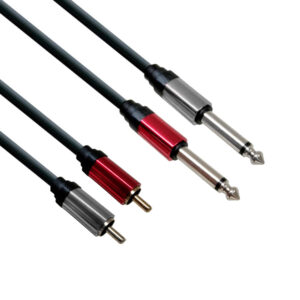 Extensión 2 x 1/4" mono a 2 x RCA 6ft XSound