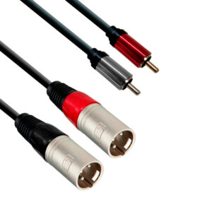 Extensión 2 x RCA a 2 x XLR macho 6ft XSound
