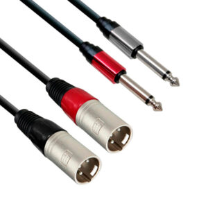 Extensión 2 x 1/4" mono a 2 x XLR 6ft XSound