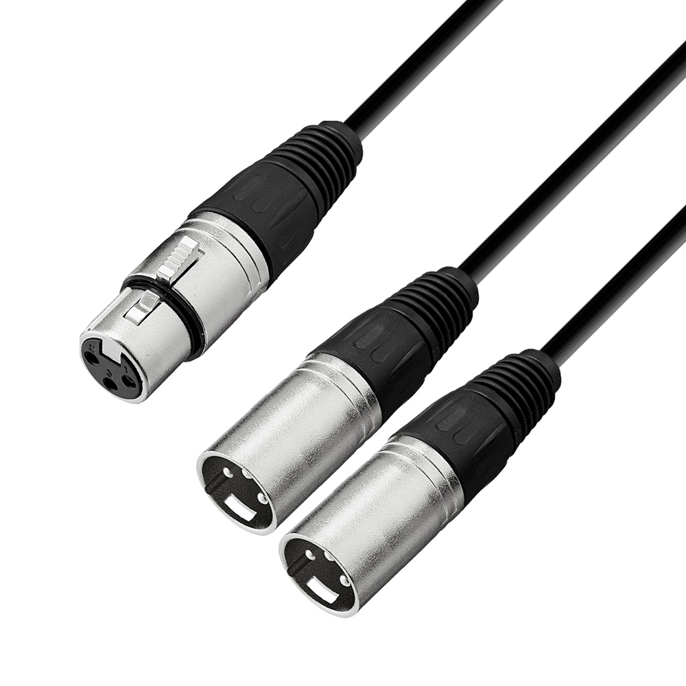 Extensión 2 XLR macho a XLR hembra 1ft Revolution