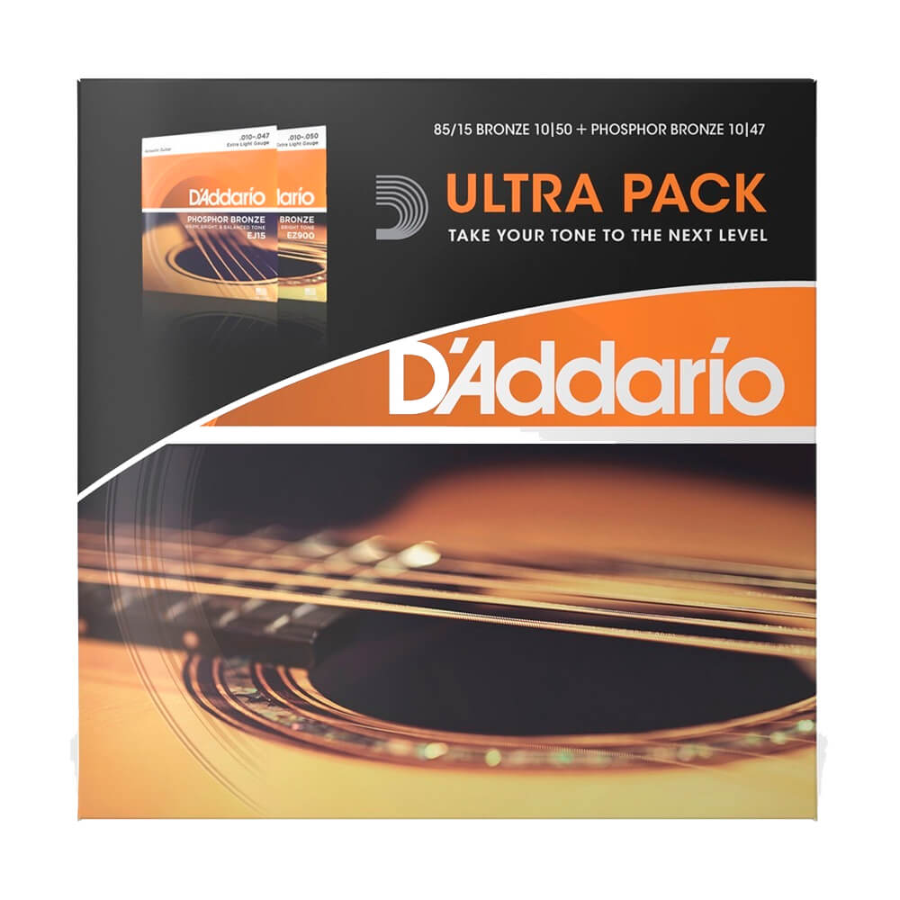 2 Pack de cuerdas para guitarra acústica D'Addario
