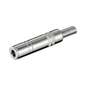 Conector 1/4" hembra metal