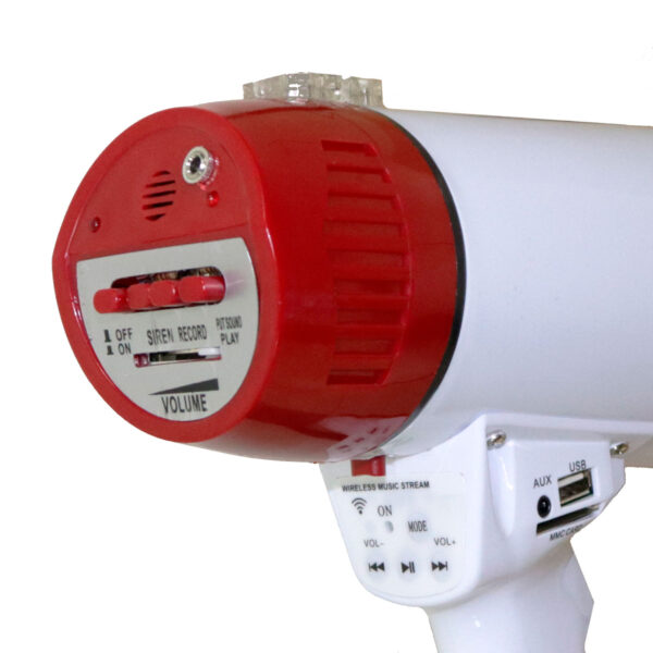 Megáfono 25w c/usb/bt/batería regarcable NA - Imagen 2