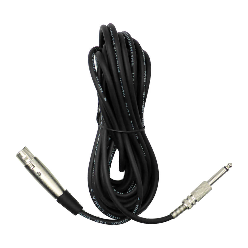 Extensión 1/4" mono a XLR hembra 20ft Netcom