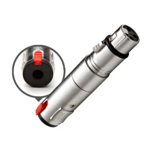 Conector 1/4" mono a XLR hembra