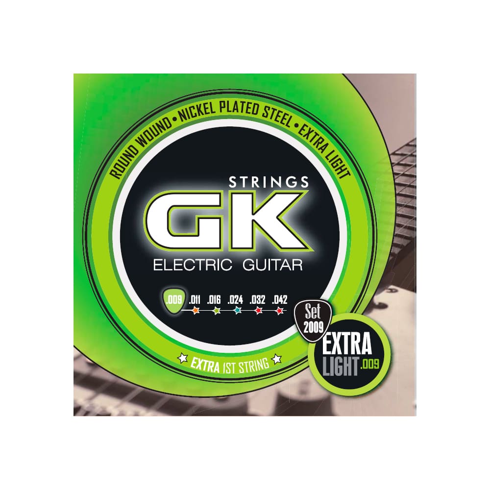 Cuerdas para guitarra eléctrica GK Strings .009 / .042