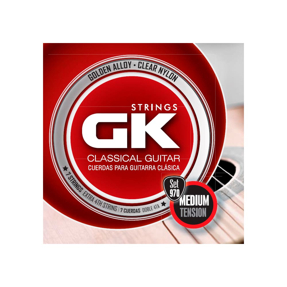 Cuerdas para guitarra clásica GK Strings 4ta extra