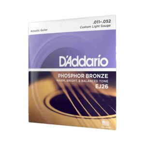 Juego de cuerdas para guitarra acustica Phosphor Bronze Custom Light .011/.052  D´Addario