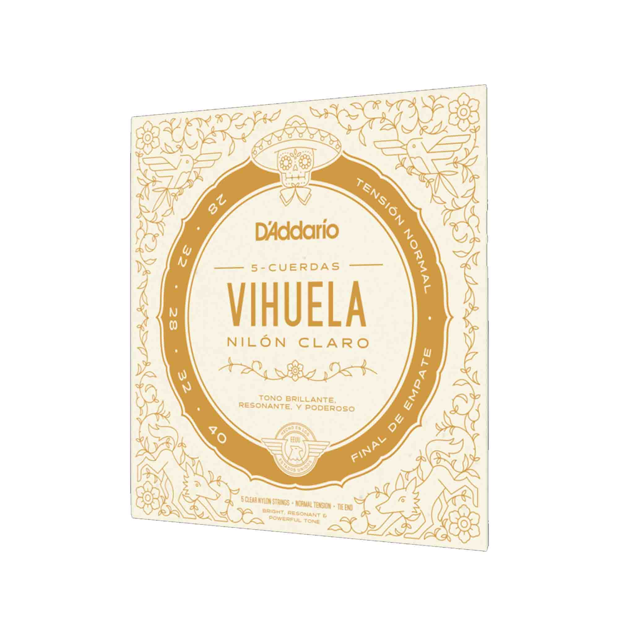 Juego de cuerdas para vihuela Phosphor Bronze D`Addario