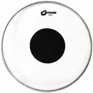 Parche transparente  con centro negro 24"