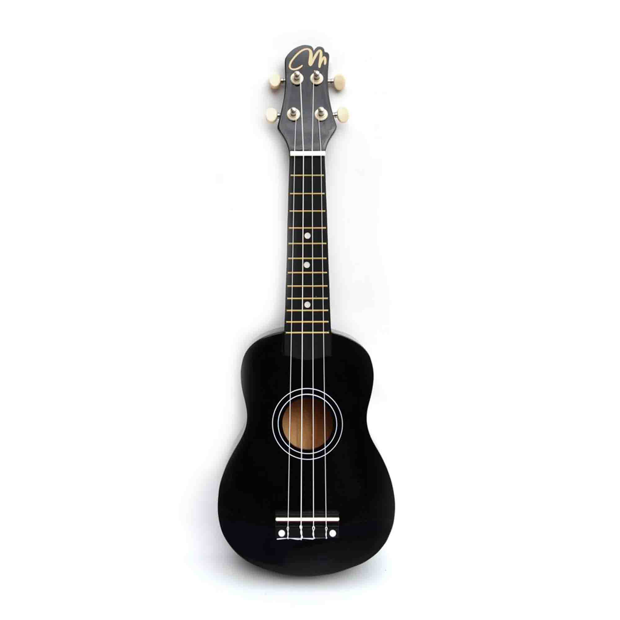 Ukelele acústico soprano negro 21" con estuche Magma