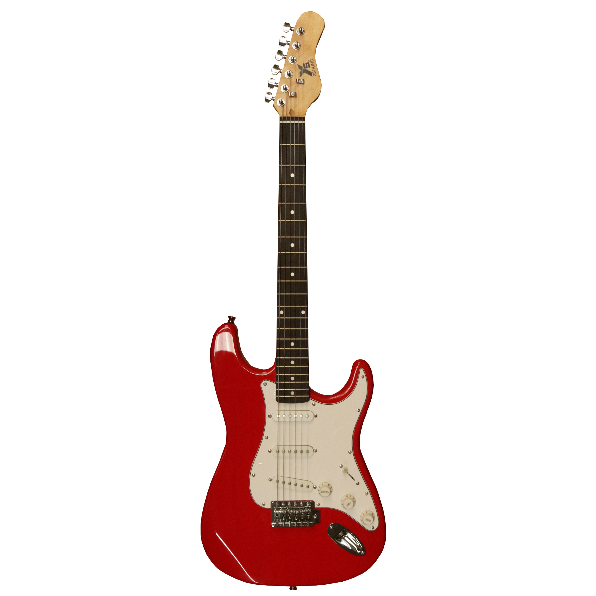Guitarra eléctrica rojo con estuche Xsound