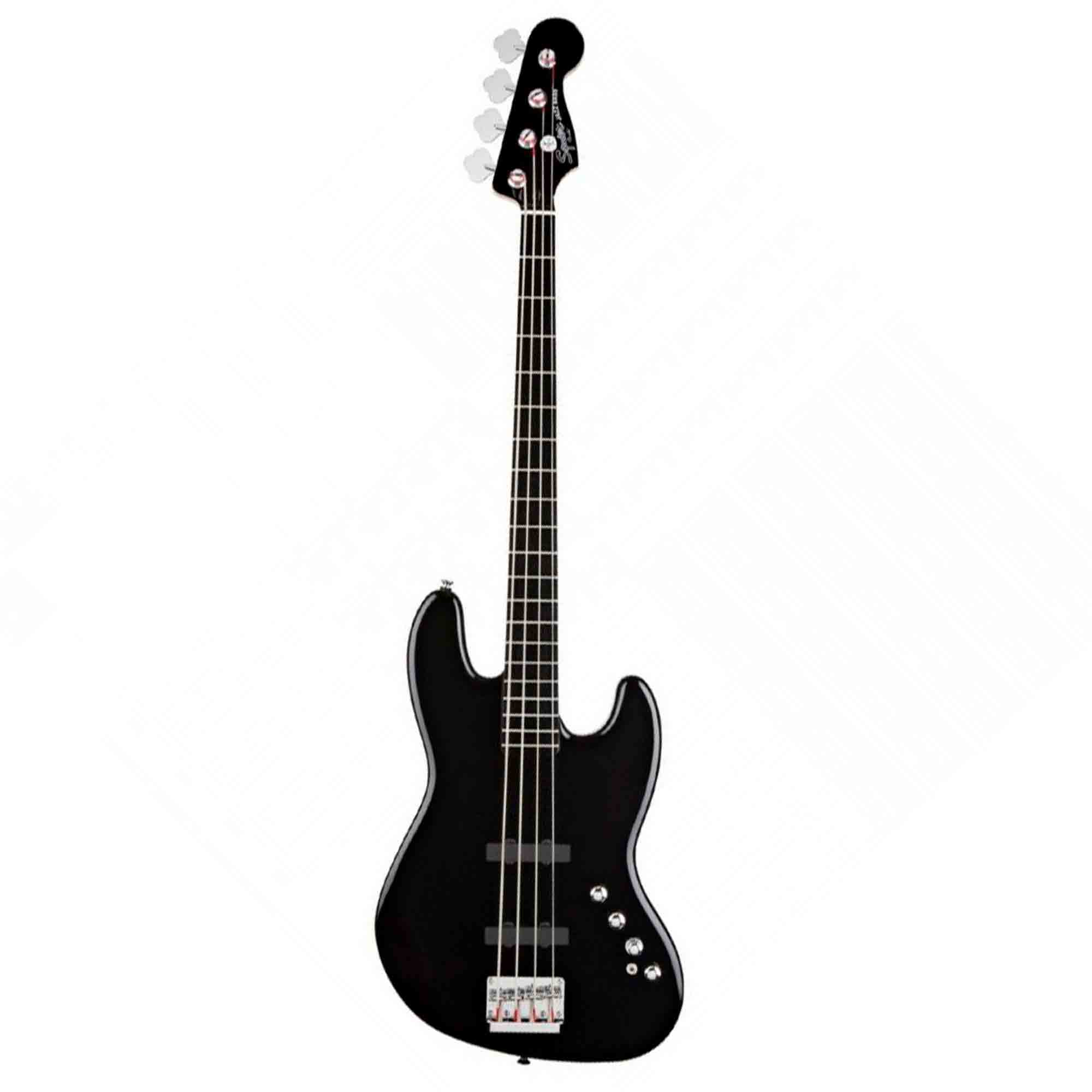 Bajo eléctrico de 4 cuerdas Fender Squier Delux color negro