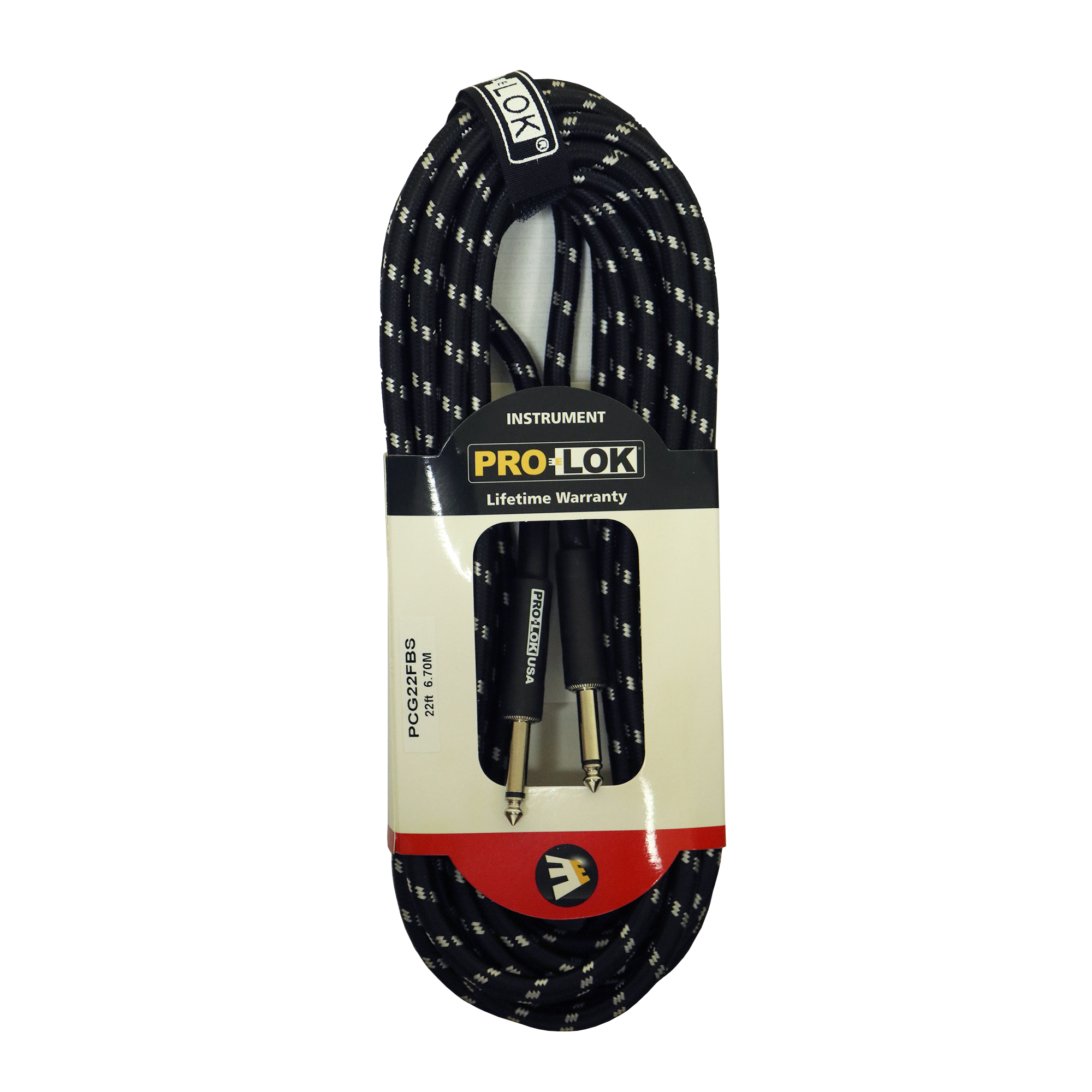 Extensión de 1/4" mono a 1/4" mono 22ft Pro-Lok