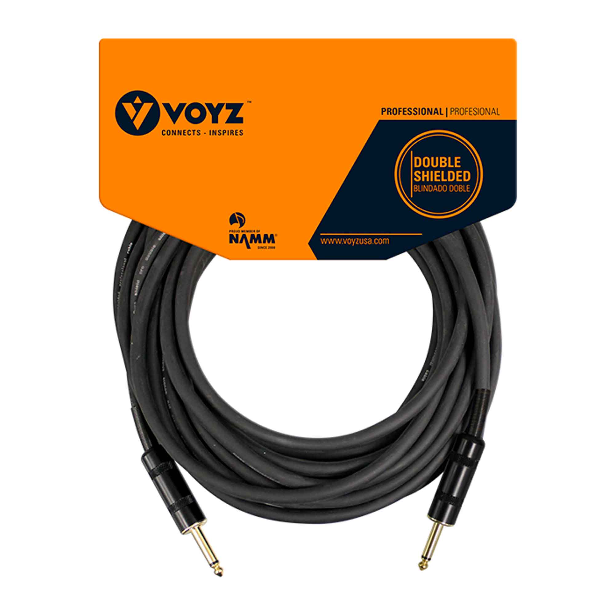Extensión de 1/4" mono a 1/4" 20ft Voyz