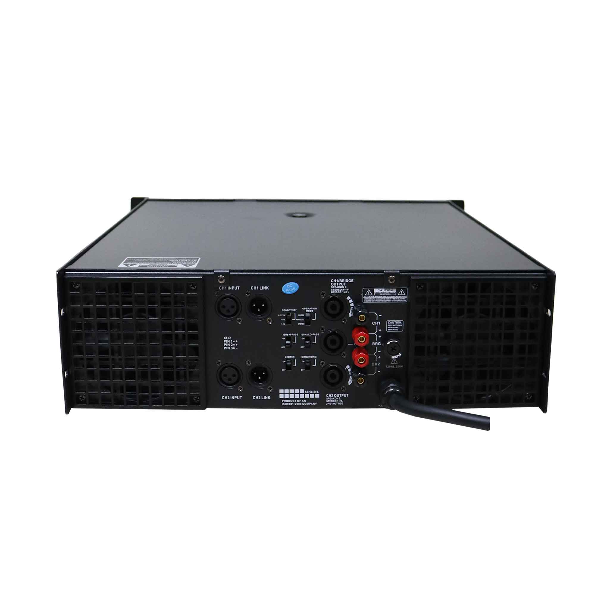 Amplificador de poder de 2 canales 4600w clase H Sanway - Imagen 3