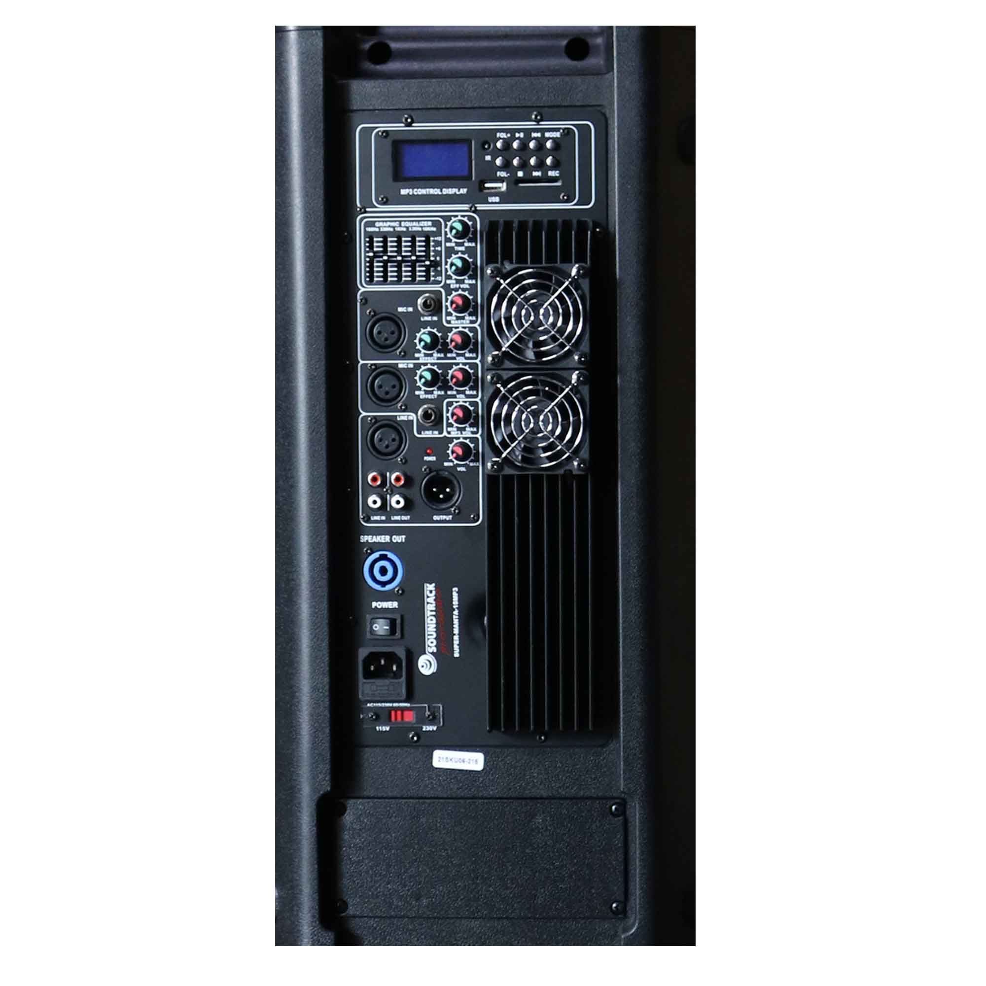 Bafle amplificado de 15" 360w con BT/USB/FM/MP3 Soundtrack - Imagen 2