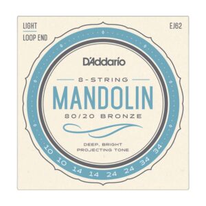 Juego de cuerdas para mandolina 80/20 Bronze Light Daddario