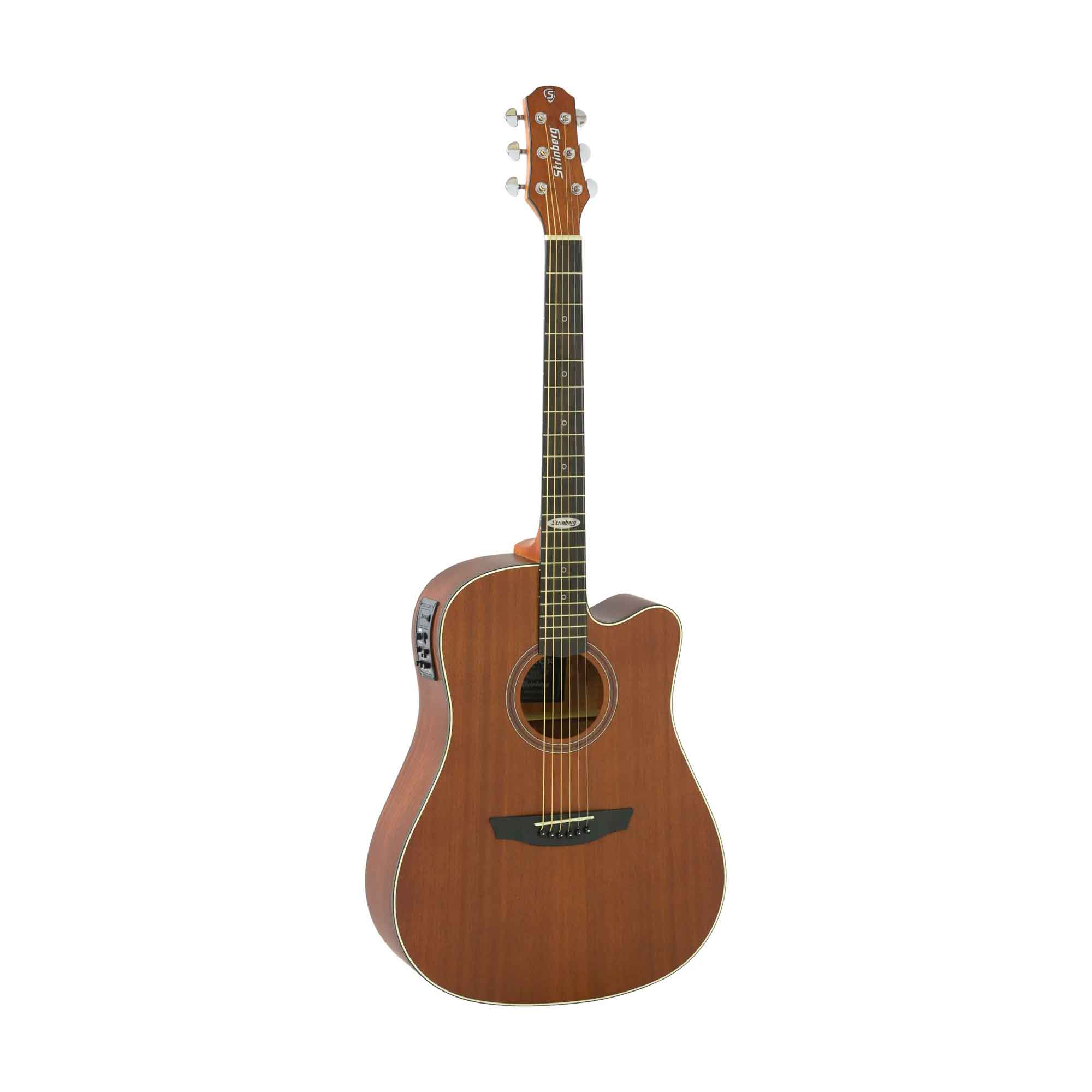 Guitarra Electroacustica 39" cutway Color Caoba Strinberg