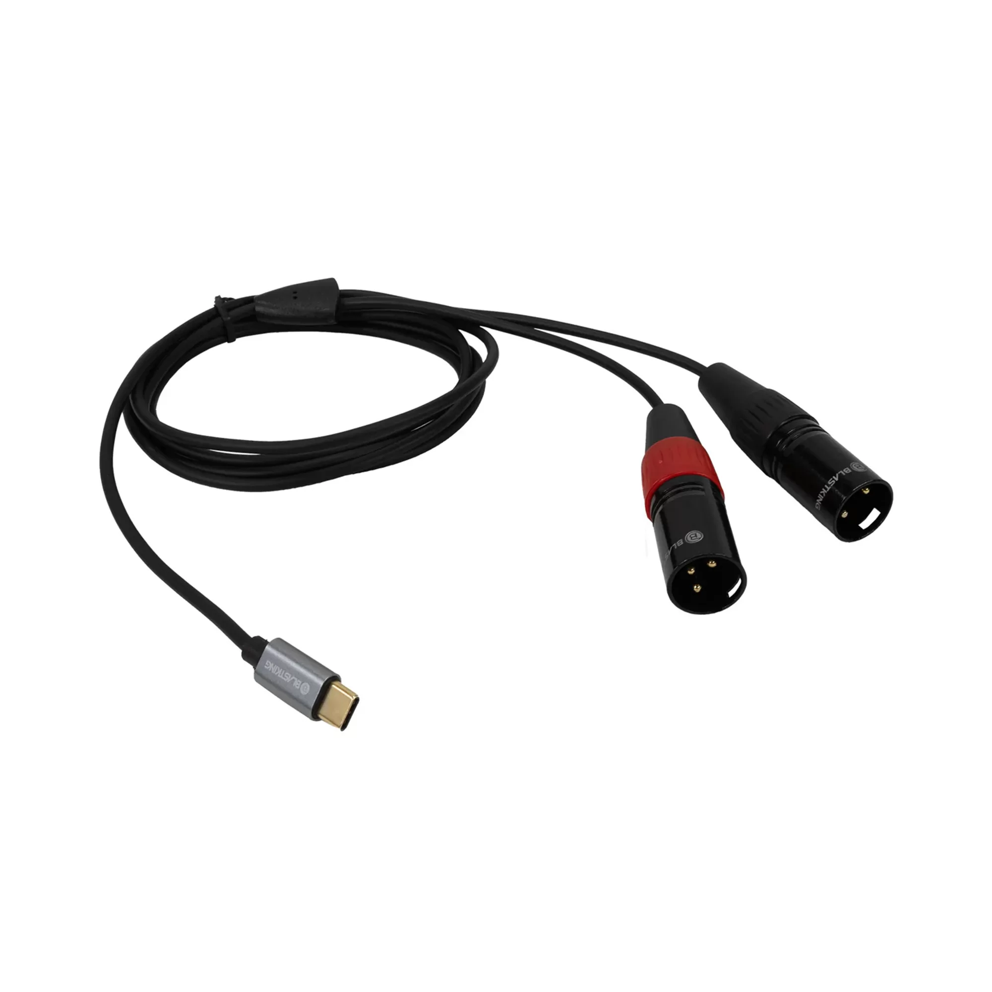 Extensión usb-c a 2 xlr macho 6ft Blastking