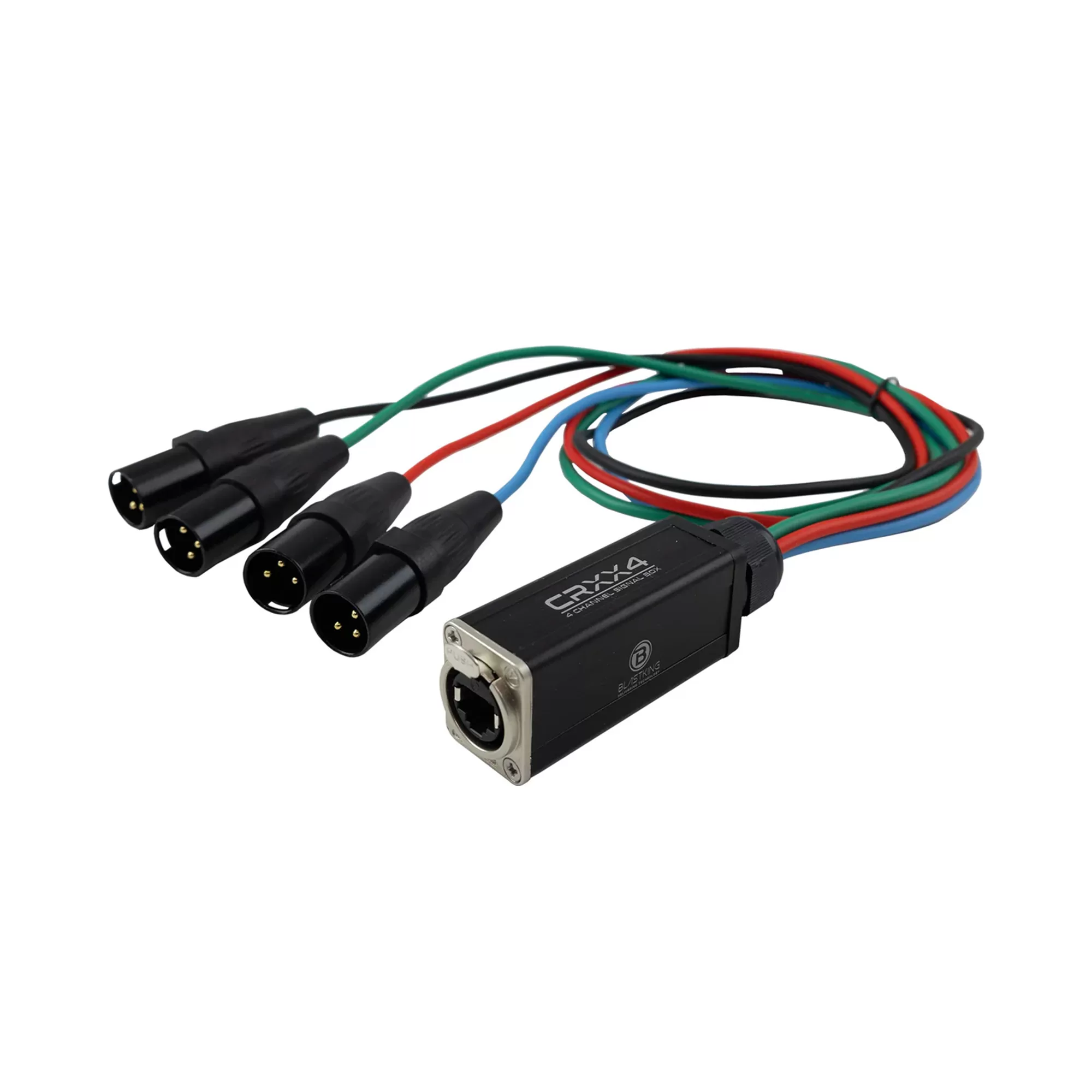 Receptor 4 XLR macho a cat6 Blastking