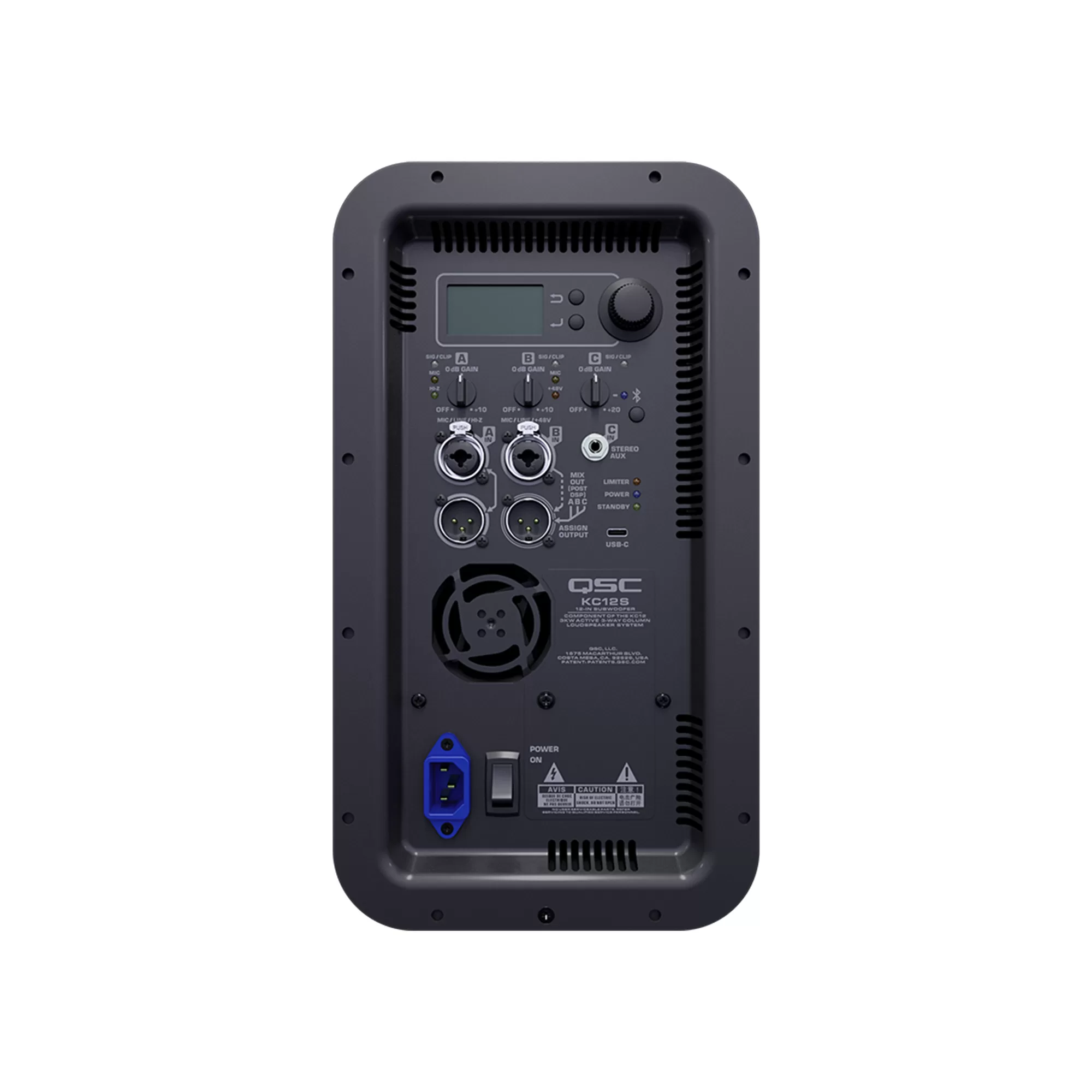 Subwoofer de columna activo 12" 3000 w c/bt QSC - Imagen 2