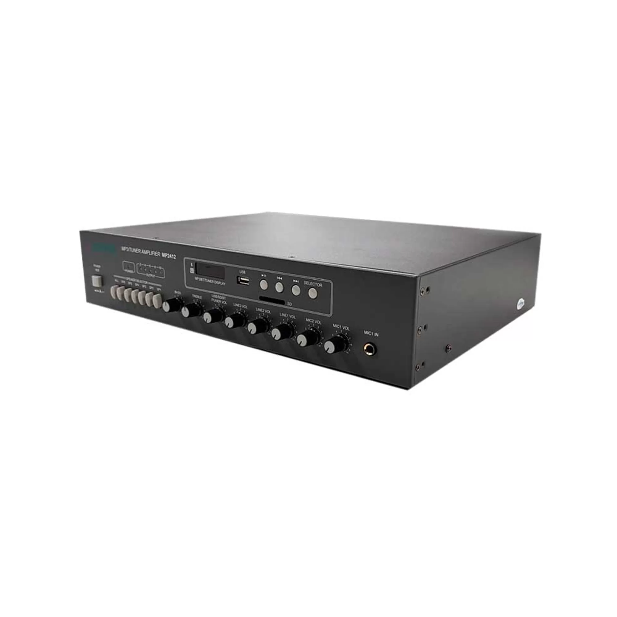Amplificador PA 120w USB/BT/mp3/FM 100v 6 zonas DSPPA - Imagen 3