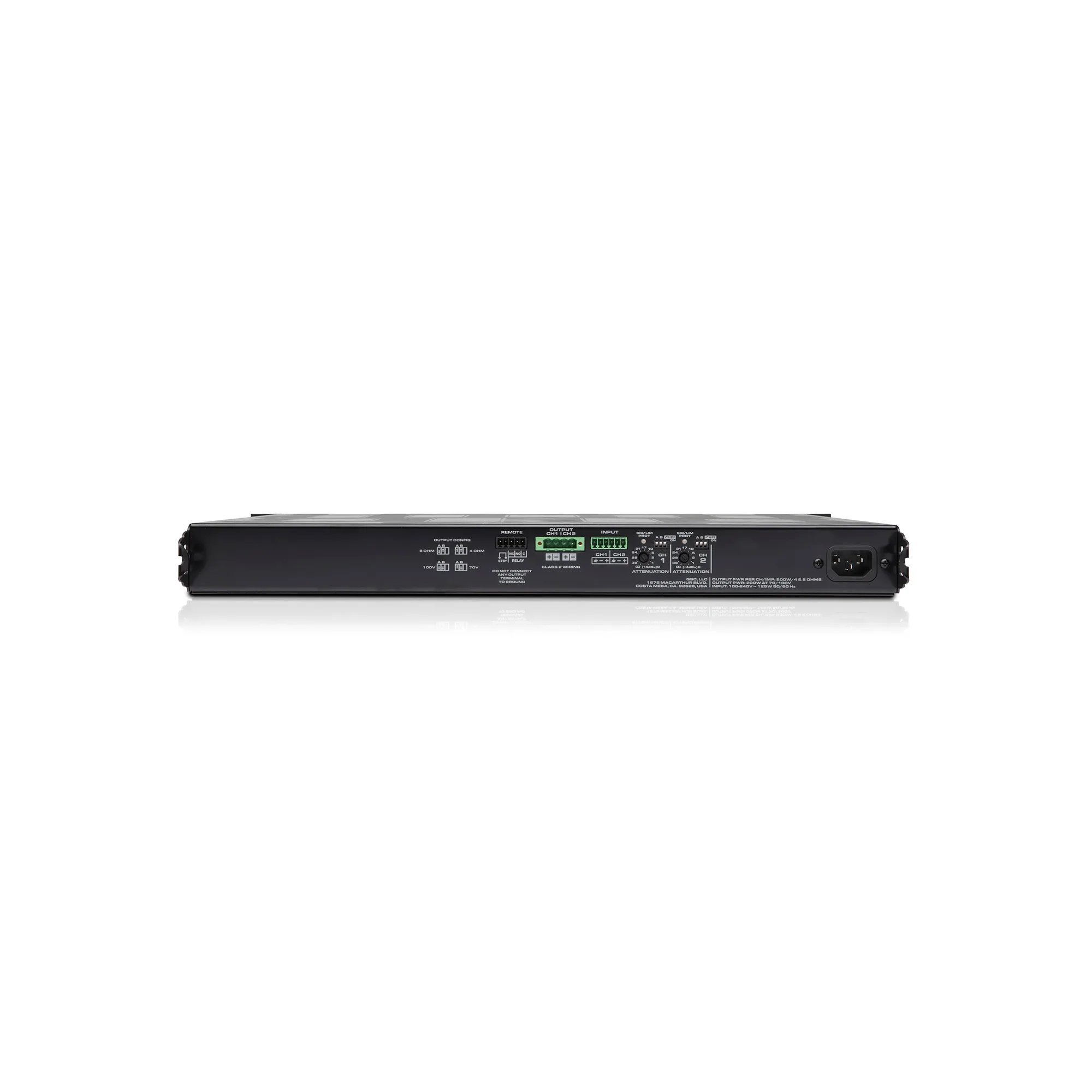 Amplificador de poder 2ch 200w QSC - Imagen 2
