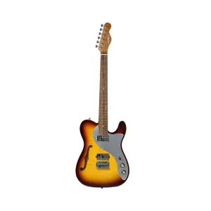 Guitarra eléctrica thinline color vintage sunburst STRINBERG