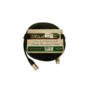 Extensión XLR hembra a XLR macho 50ft STUDIO-Z